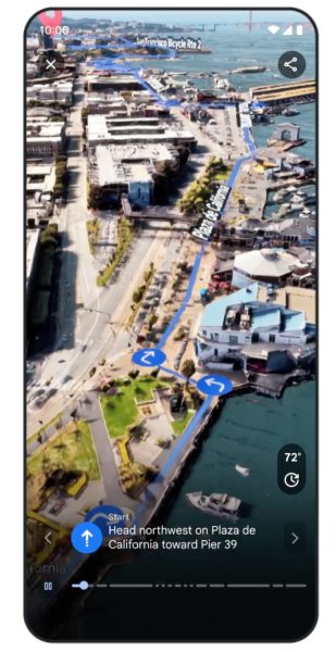 Restaurant offering a realistic virtual walkthrough of its atmosphere and ambience with Google Immersive Search.