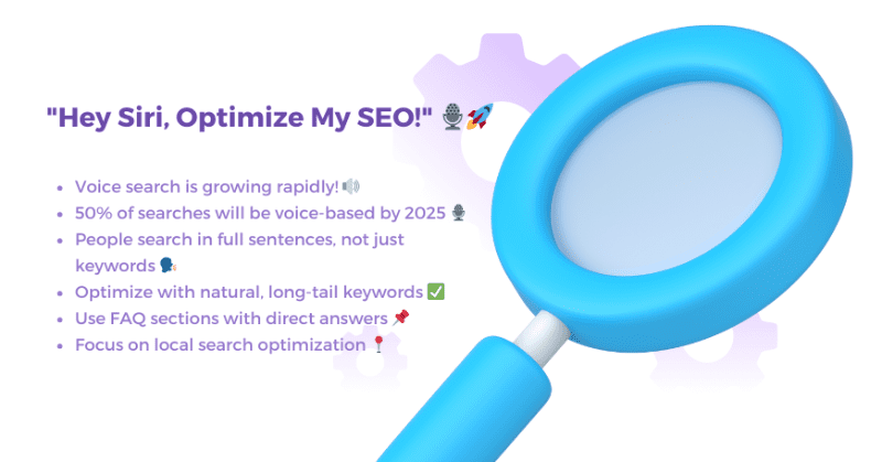 Voice search optimization tips for businesses using Alexa, Siri, and Google Assistant.