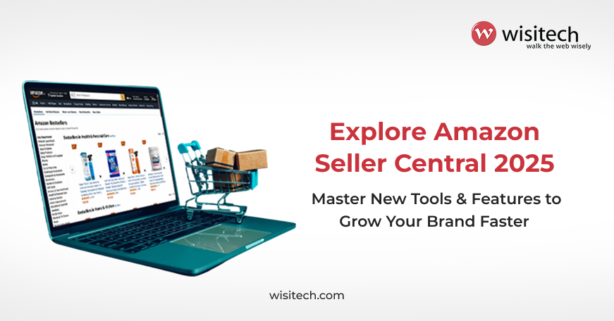 Dashboard view of Amazon Seller Central 2025, highlighting new tools and seller analytics features
