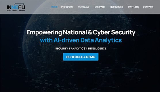 WordPress website development for cybersecurity company