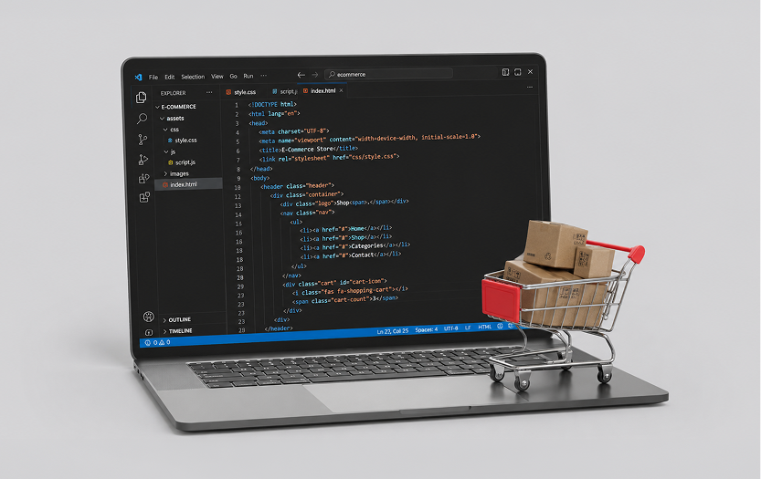 Ecommerce website development services with Shopify, WooCommerce, CS-Cart, and custom ecommerce solutions